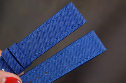 Blue canvas handmade watch strap HDCVS06