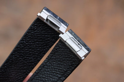 Custom made black crocodile strap for Cartier Roadster with quick release HDCAS06