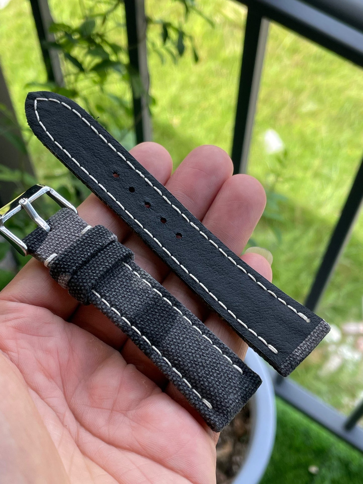 Custom made folded edge camoflague canvas strap HDCVS11