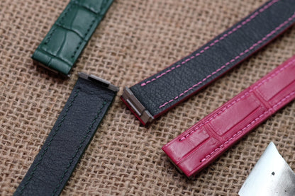 Custom made crocodile strap for Cartier Roadster HDCAS08