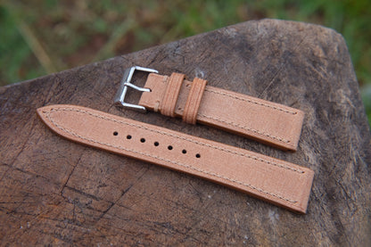 Custom made tan brown babele leather strap HDCLE72