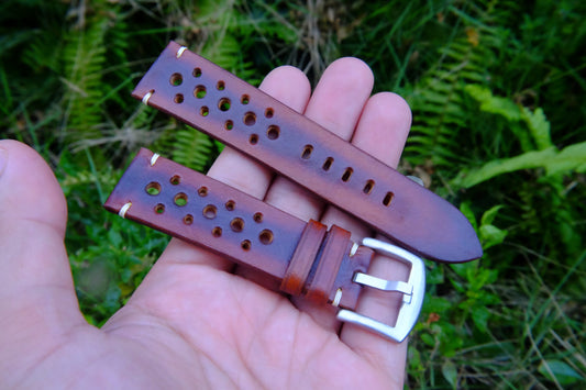 BESPOKE GENUINE BROWN COW LEATHER WATCH STRAP HDLE42