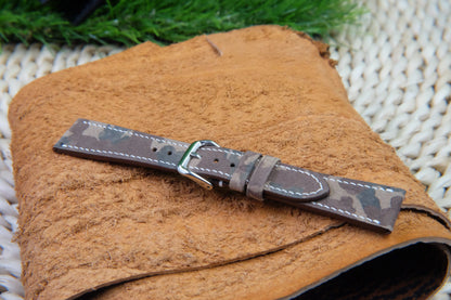 BESPOKE GENUINE BROWN COW LEATHER WATCH STRAP HDLE23