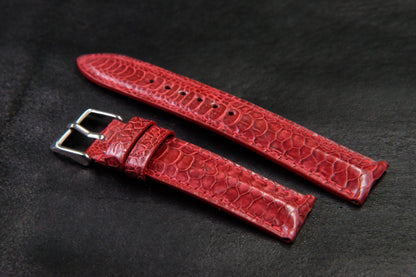 BESPOKE GENUINE RED CHICKEN LEG WATCH STRAP HDCL10