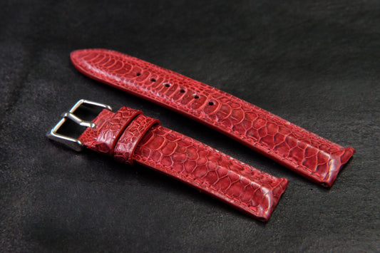 BESPOKE GENUINE RED CHICKEN LEG WATCH STRAP HDCL10