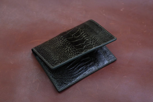 Full Olive green ostrich leg wallet HDWA57