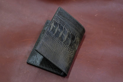 Full Olive green ostrich leg wallet HDWA57