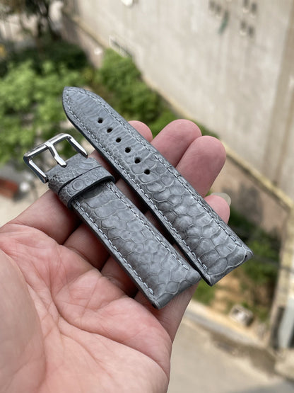 Grey Chicken leg leather watch strap HDCL14