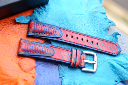 Hand dyed leather watch strap  HDCLE75