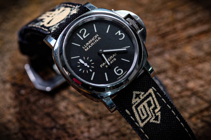 Hand painted punisher canvas strap for Panerai HDPAM27