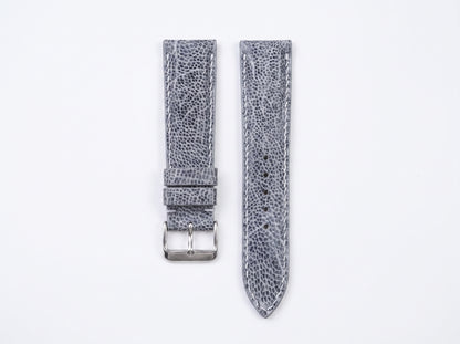 GRAY OSTRICH LEATHER WATCH STRAP RD141