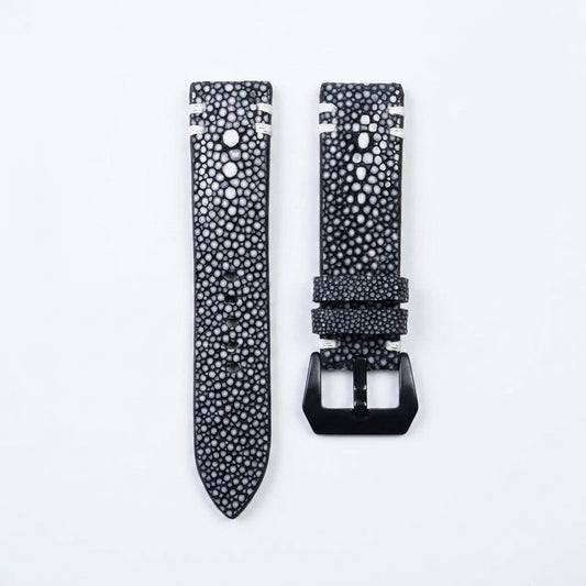 BLACK STINGRAY LEATHER WATCH STRAP RD144