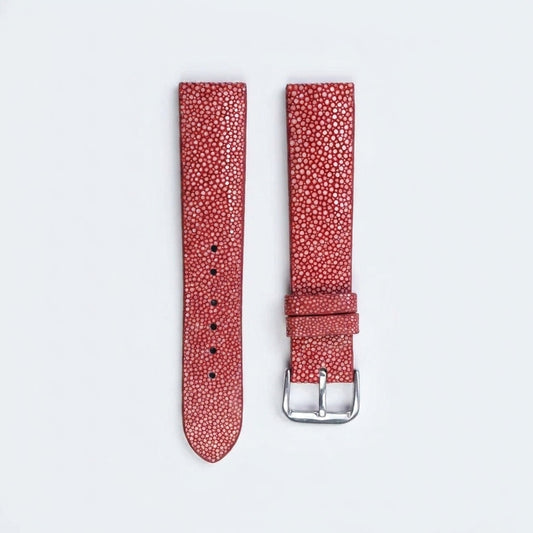 RED STINGRAY LEATHER WATCH STRAP RD148