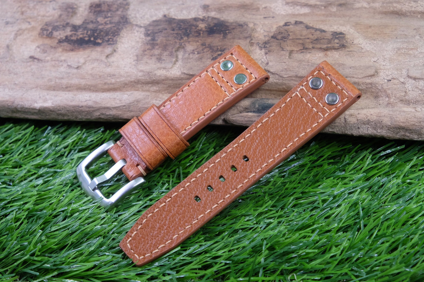 Italian vachetta leather watch strap HDCLE73