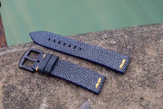 No pearl black stingray strap HDST130