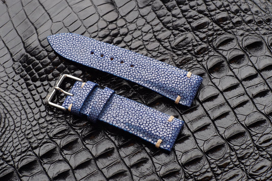 No pearl blue stingray watch strap HDST115