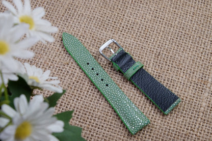 No pearl green stingray leather strap HDST133