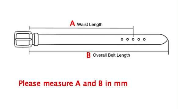 BESPOKE GENUINE BROWN EPSOM LEATHER MAN BELT HDBE24