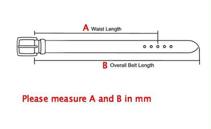 BESPOKE GENUINE BROWN EPSOM LEATHER MAN BELT HDBE24