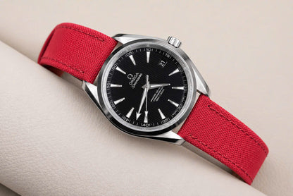 Rolled canvas handmade watch strap  HDRCV01