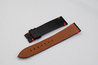 black cow leather watch strap CL2007