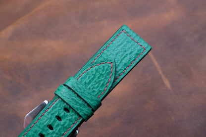 BESPOKE GENUINE GREEN SHARK LEATHER WATCH STRAP BAND FOR PANERAI HDPAM13