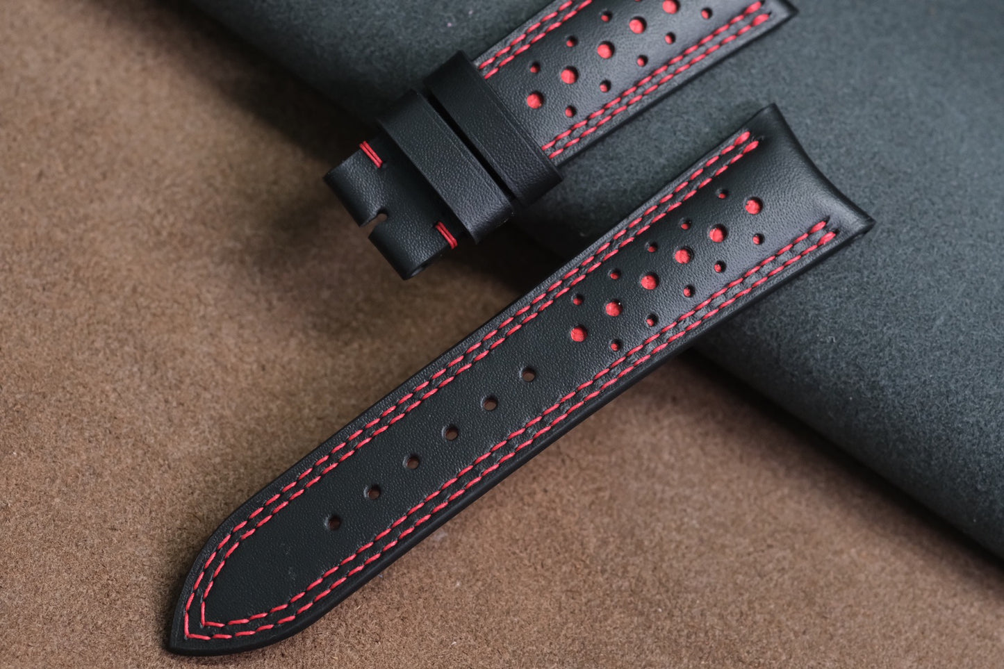 BLACK COW LEATHER WATCH STRAP HDCC92