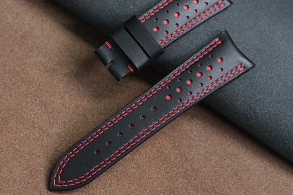 BLACK COW LEATHER WATCH STRAP HDCC92