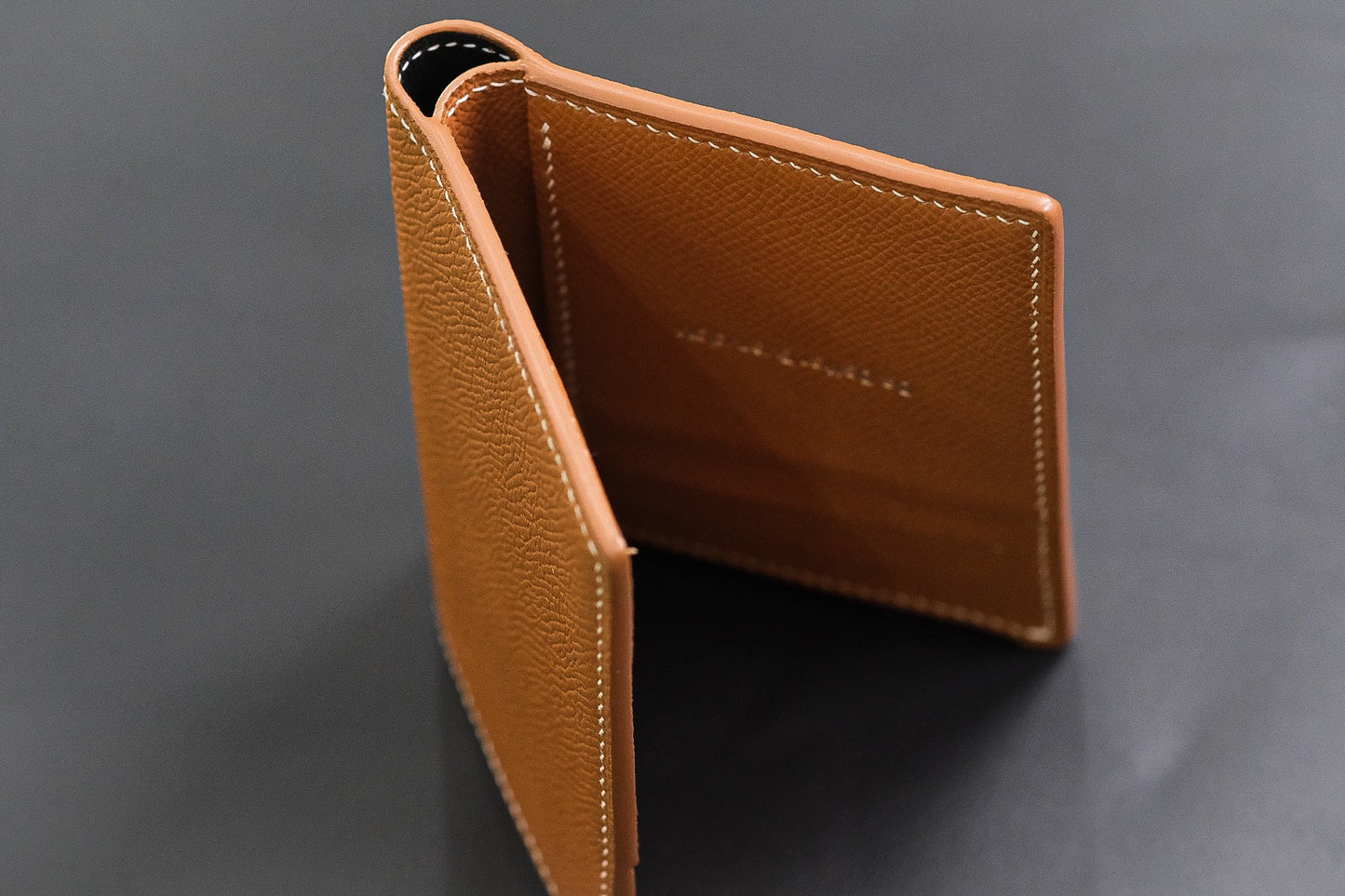 BESPOKE GENUINE ORANGE EPSOM BIFOLD MAN WALLET HDWA91