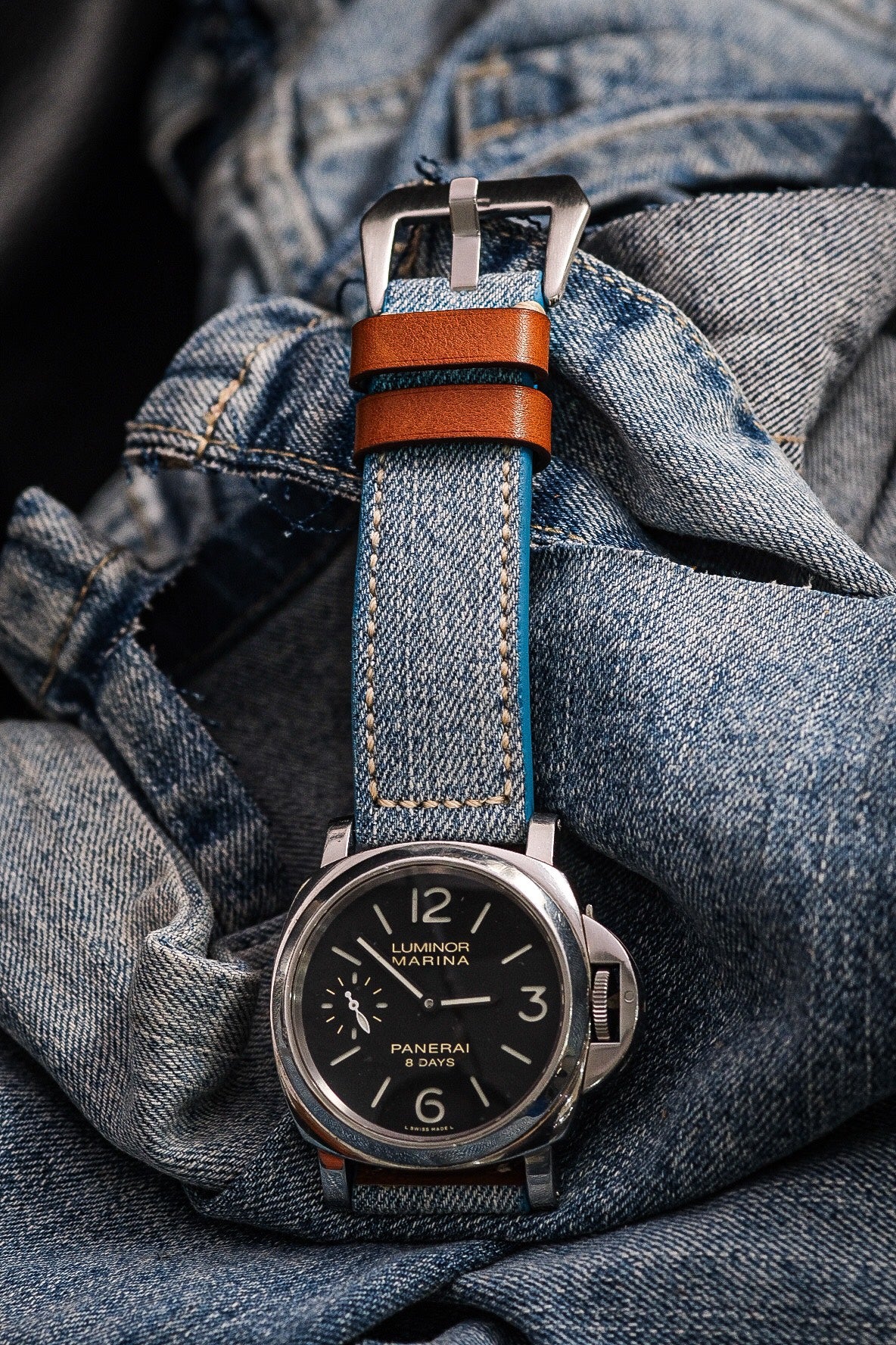 Blue denim strap HDPAM17