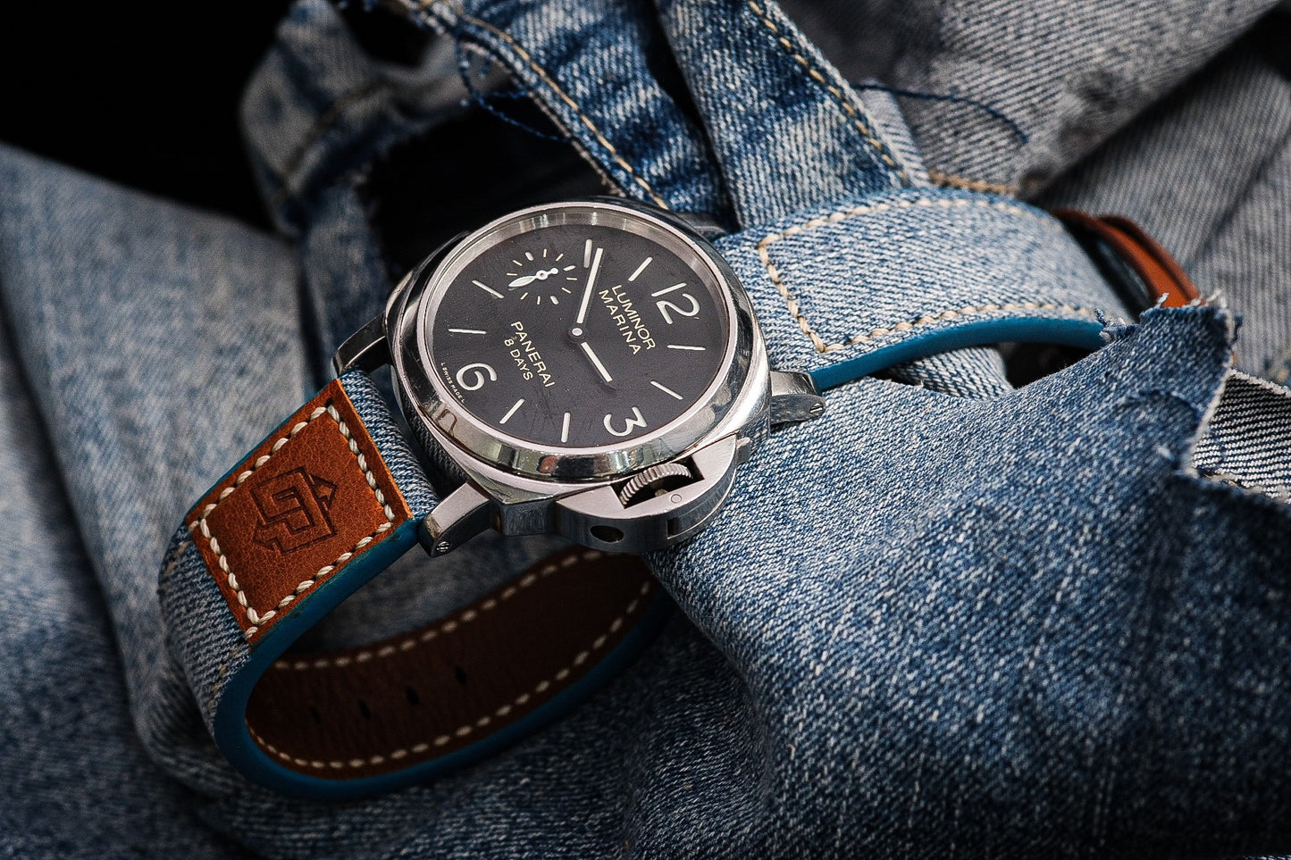 Blue denim strap HDPAM17