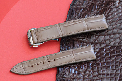 BESPOKE GENUINE GREYCROCODILE SKIN LEATHER STRAP HDCS31