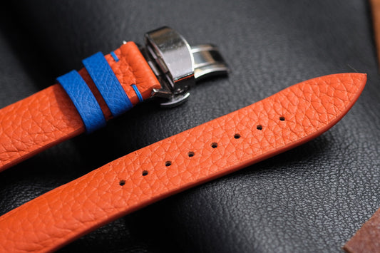 ORANGE TOGO LEATHER WATCH STRAP HDCC93