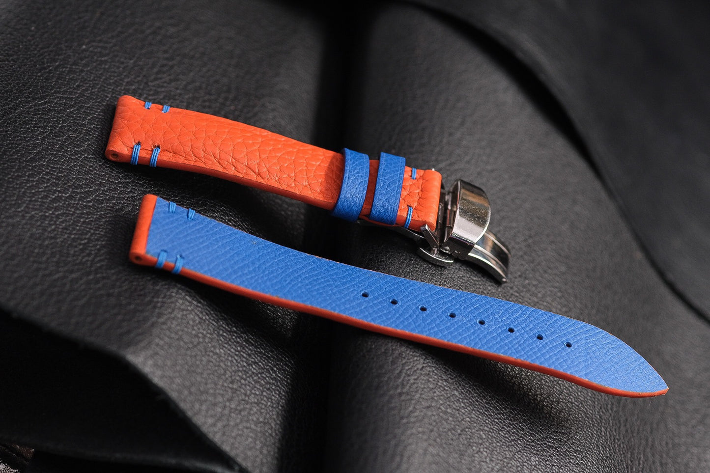 ORANGE TOGO LEATHER WATCH STRAP HDCC93