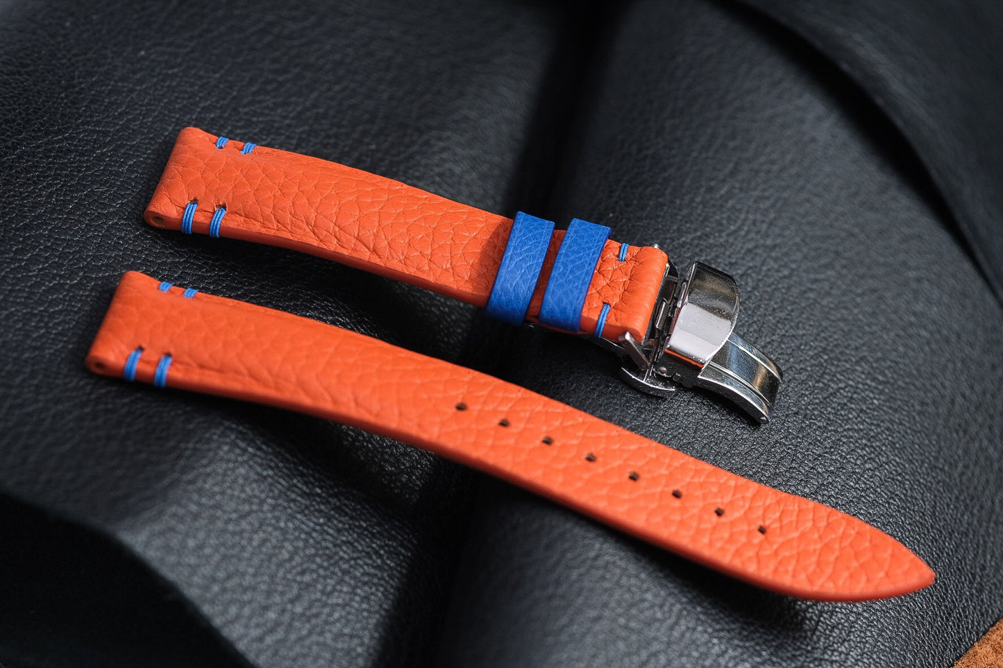 ORANGE TOGO LEATHER WATCH STRAP HDCC93