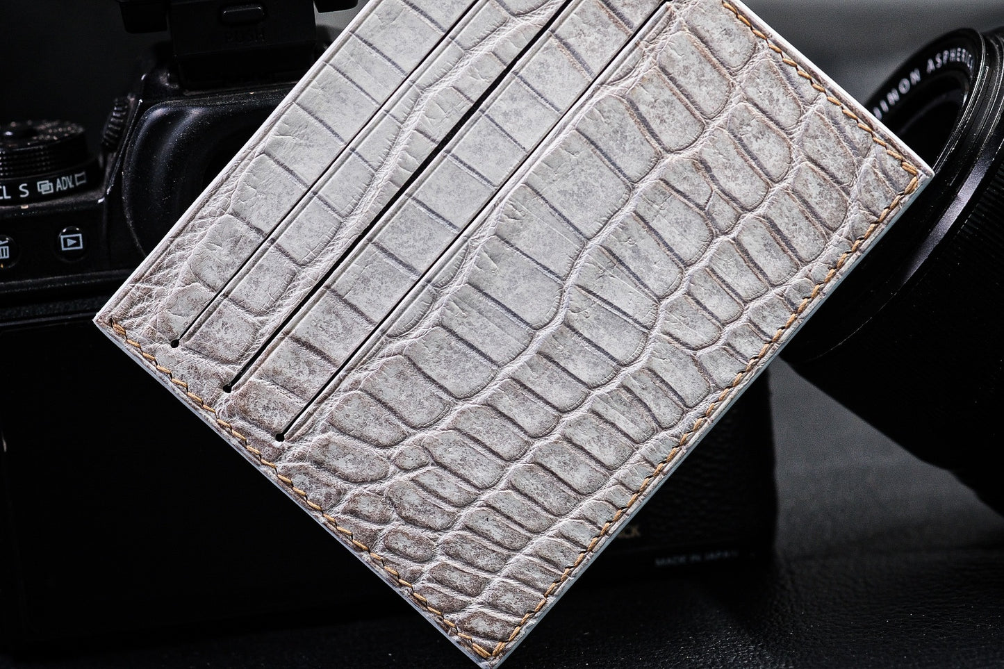 BESPOKE GENUINE HYMALAYA CROCODILE CARD HOLDER WALLET HDWA63