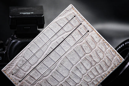 BESPOKE GENUINE HYMALAYA CROCODILE CARD HOLDER WALLET HDWA63