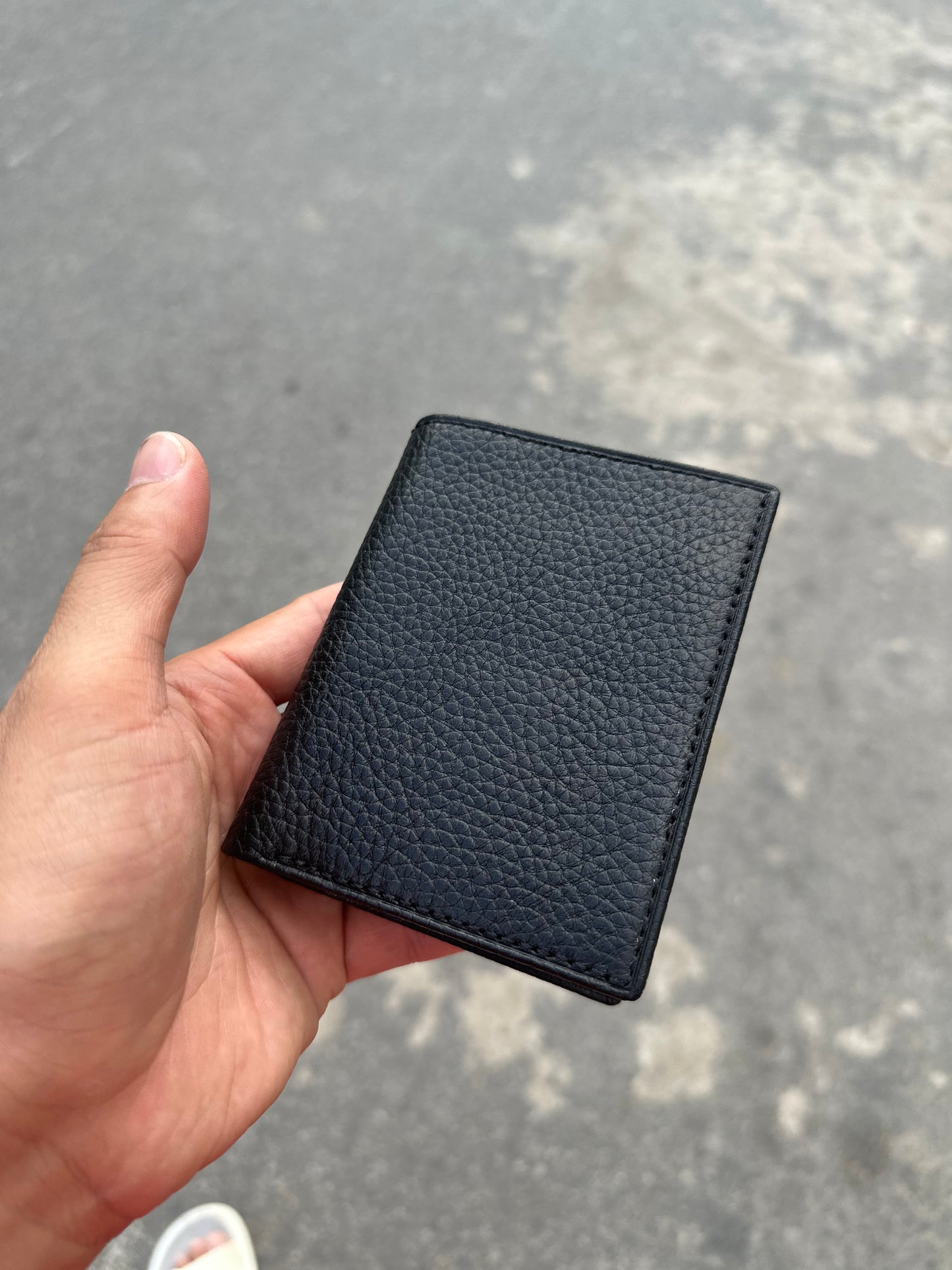 BESPOKE GENUINE BLACK TOGO BIFOLD MAN WALLET HDWA61