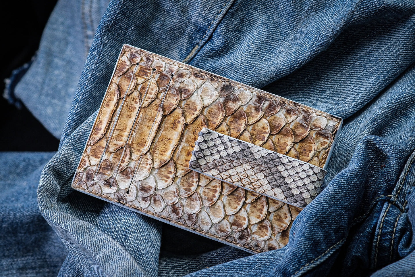 BESPOKE GENUINE PYTHON CARD HOLDER WALLET HDWA65