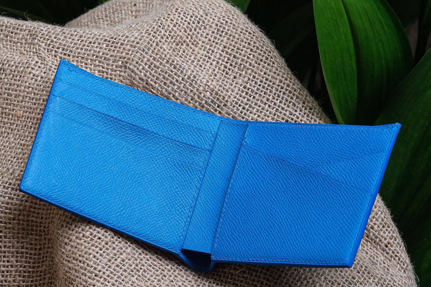 BESPOKE GENUINE BLUE EPI BIFOLD MAN WALLET HDWA33