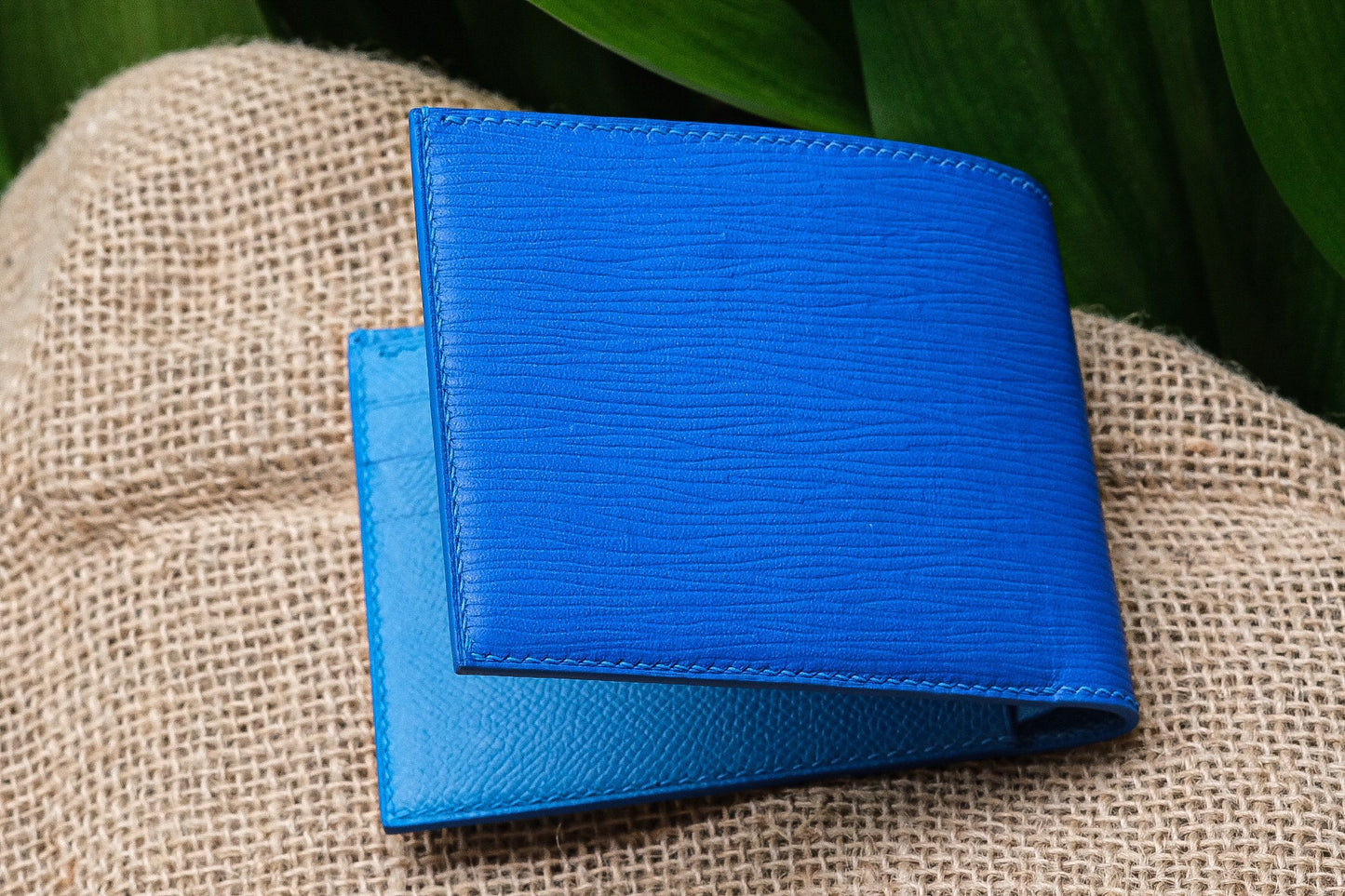 BESPOKE GENUINE BLUE EPI BIFOLD MAN WALLET HDWA33