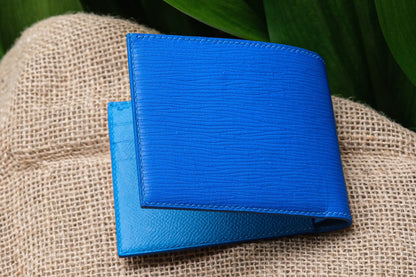 BESPOKE GENUINE BLUE EPI BIFOLD MAN WALLET HDWA33