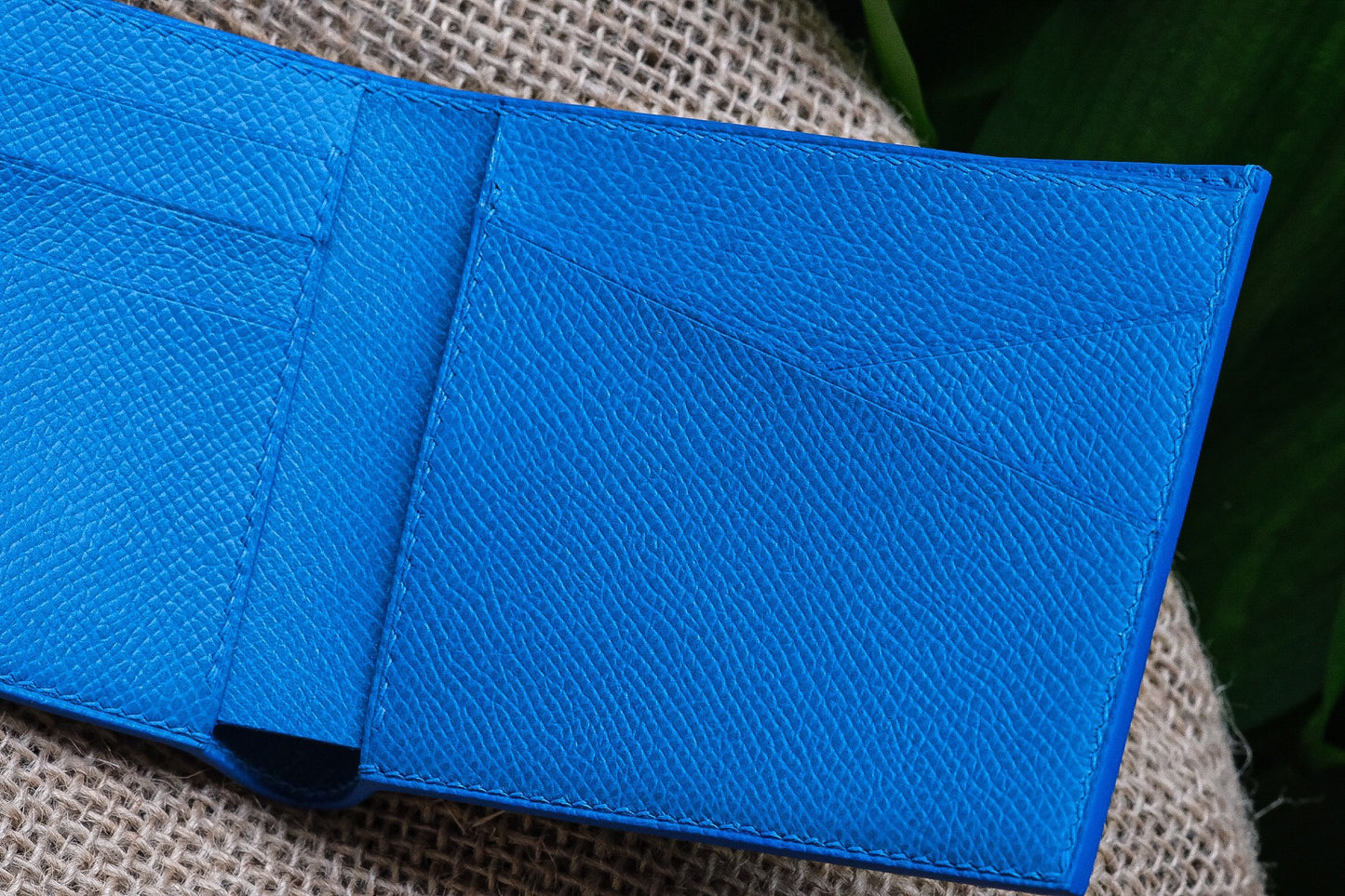 BESPOKE GENUINE BLUE EPI BIFOLD MAN WALLET HDWA33