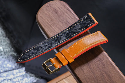 ORANGE COW RALLY LEATHER WATCH STRAP HDCA35