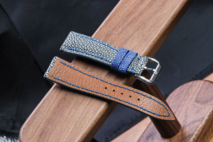 BESPOKE GENUINE GREY STINGRAY LEATHER STRAP HDSC03