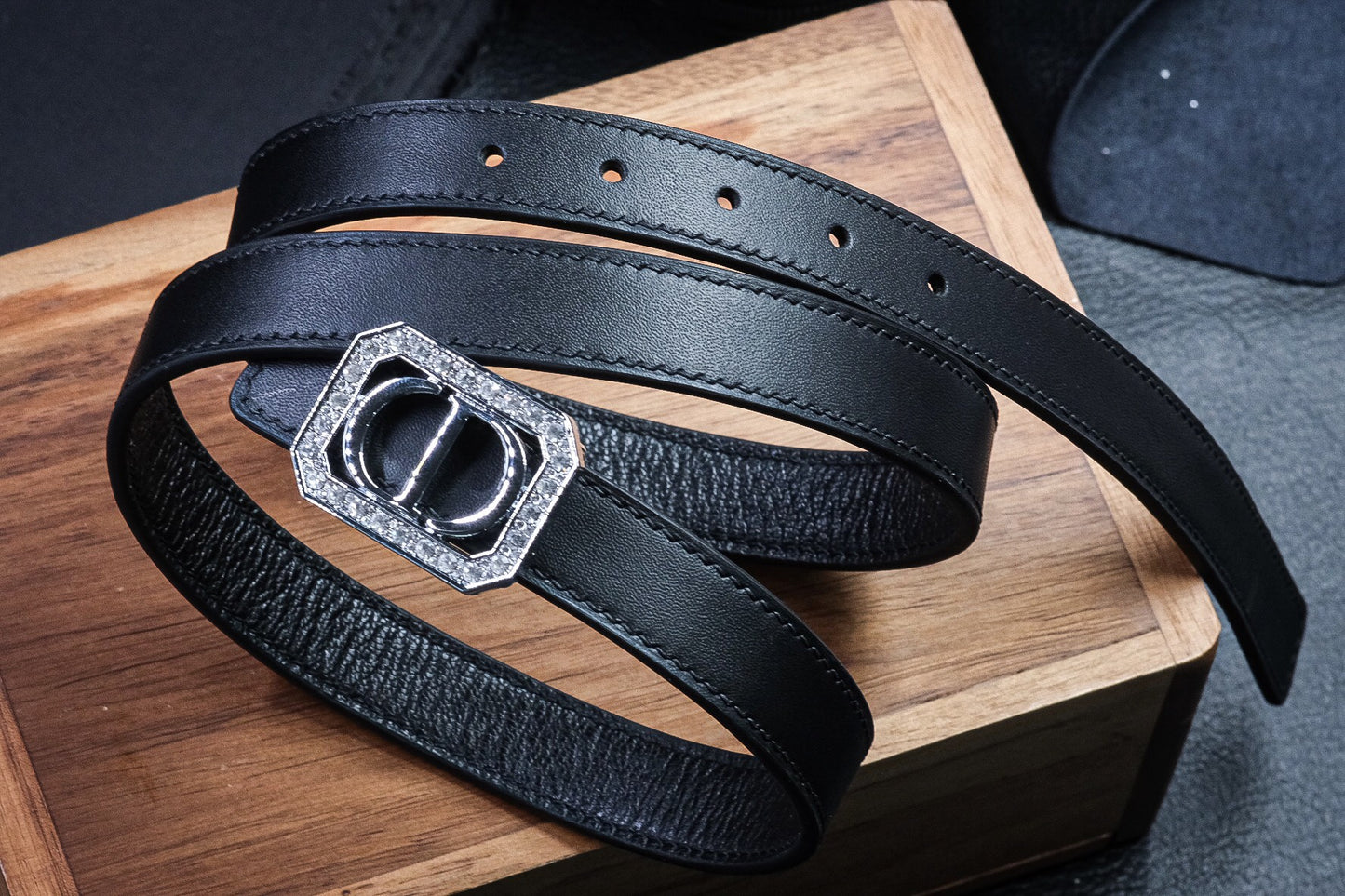 BLACK COW HANDMADE LEATHER BELT HDBE15