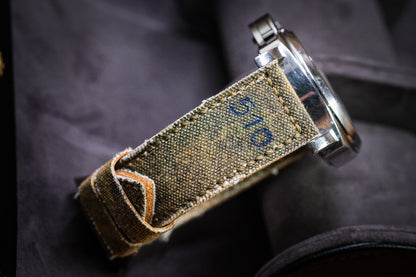 vintage canvas handmade watch strap For Panerai HDPAM43