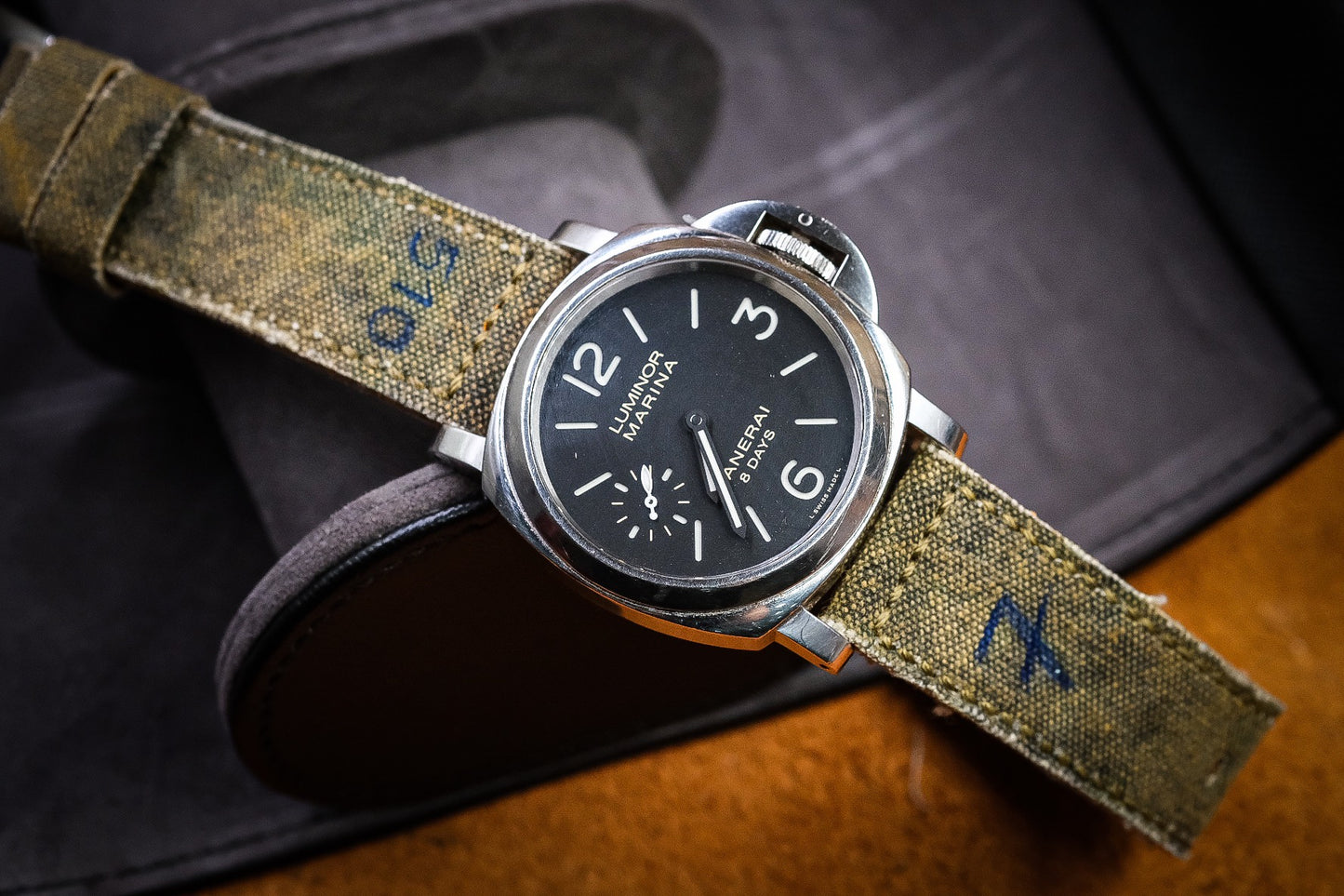 vintage canvas handmade watch strap For Panerai HDPAM43