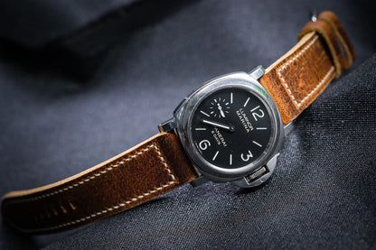 Vintage brown cow handmade watch strap for Panerai HDPAM47