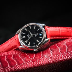 Red crocodile leather strap HDCSNS23